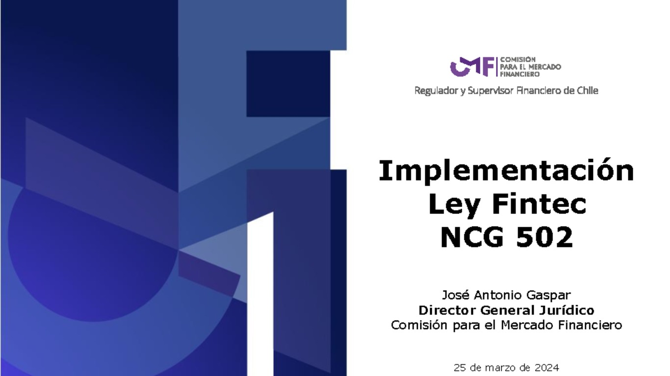 Implementación Ley Fintec NCG 502