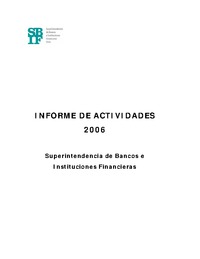 Informe anual 2006 SBIF